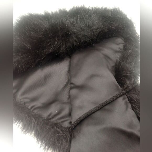 Faux Fur Mink  Long Winter Scarf with Satin Lining Vintage - Picture 12 of 16